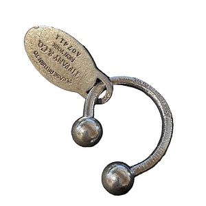 Tiffany & Co Return to Tiffany Oval Tag screwball key ring | 925 Sterling Silver